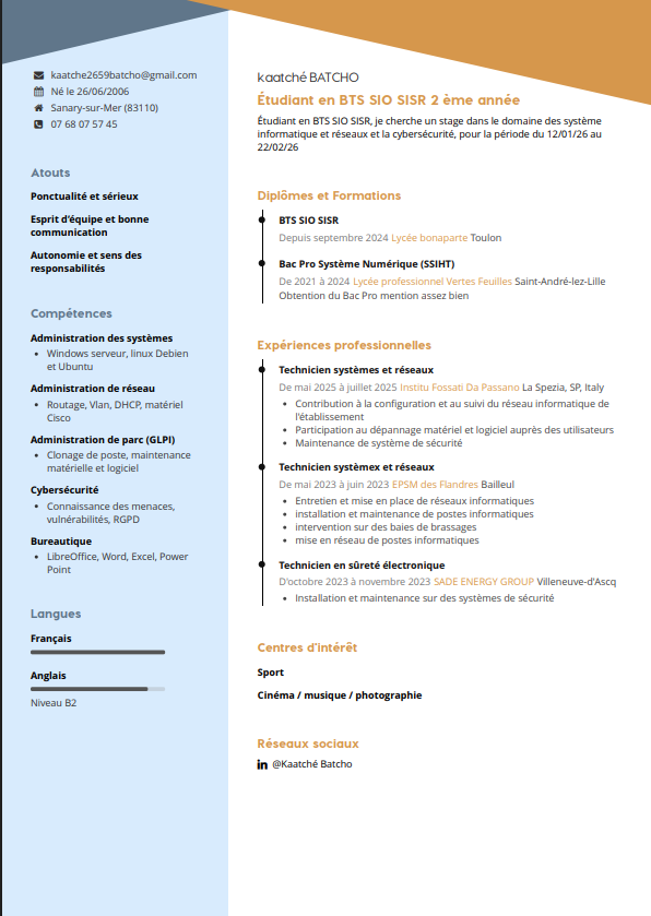 Mon CV